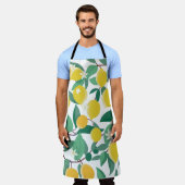 Sizilianische Zitronen Schürze (Getragen)