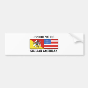 sizilianischer Amerikaner Autoaufkleber