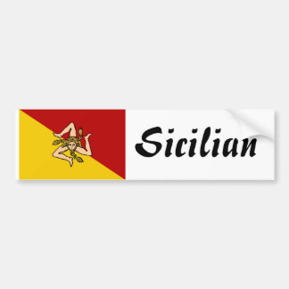 Sizilianischer Autoaufkleber