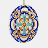 Sizilianischer Barockblume II Keramik Ornament (Rechts)