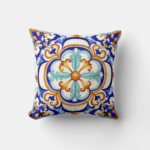 Sizilianischer Barockblume II Kissen
