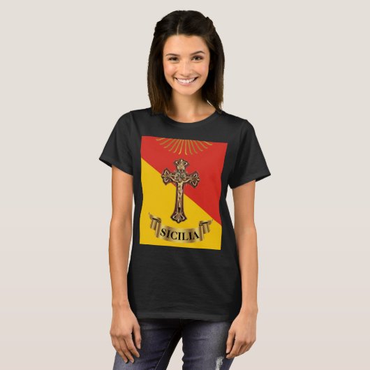 Sizilianischer Crucifix-T - Shirt (Vorne ganz)