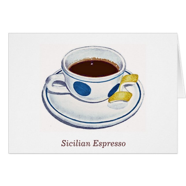 Sizilianischer Espresso (Vorderseite (Horizontal))