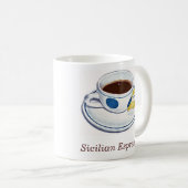 Sizilianischer Espresso Kaffeetasse (VorderseiteRechts)