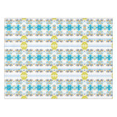 sizilianischer, italienischer Stil, Majolika-Muste Tischdecke (Vorderseite (Horizontal))