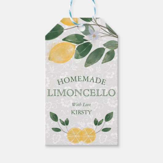 Sizilianischer Limoncello Centro Geschenkanhänger (Vorderseite)