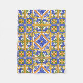 sizilianischer Stil, Majolika, Sommer, buntes Must Fleecedecke (Vorderseite)