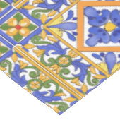 sizilianischer Stil, Majolika, Sommer, buntes Must Tischdecke (Schrägansicht)