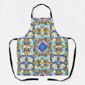 sizilianischer Stil, Majolika, Zitronen Schürze (Vorderseite)