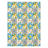 sizilianischer Stil, Majolika, Zitronen Tischdecke (Vorderseite)