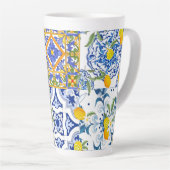 sizilianischer Stil,Sommerkunst Latte Tasse (Rechte Ecke)