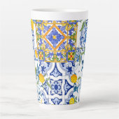 sizilianischer Stil,Sommerkunst Latte Tasse (Vorderseite)