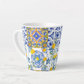 sizilianischer Stil,Sommerkunst Latte Tasse (Linke Ecke)