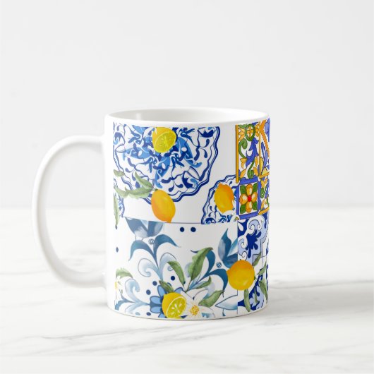 sizilianischer Stil,Sommerkunst Tasse (Links)
