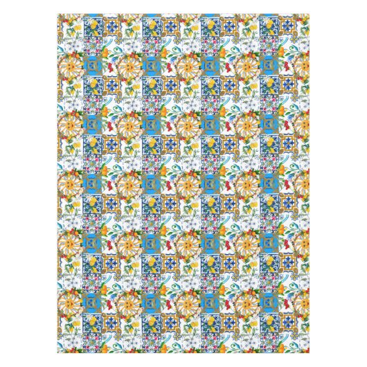 sizilianischer Stil, Sommerkunst, Zitronen Tischdecke (Vorderseite)
