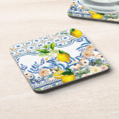 sizilianischer Stil, sommerliche Kunst Getränkeuntersetzer (Linke Seite)