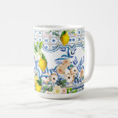  sizilianischer Stil, sommerliche Kunst      Kaffeetasse (VorderseiteRechts)