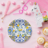 sizilianischer Stil, sommerliche Kunst       Pappteller (Party)