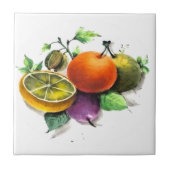 sizilianischer Stil, Summer Art Frucht Zitrus Fliese (Vorderseite)