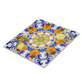 sizilianischer Stil, Zitronen, Majolika Keramik Ti Fliese (Seite)