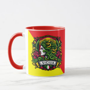 Sizilianischer Trinacria Becher Tasse
