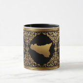 sizilianisches Barockmuster-Design Tasse (Zentrum)