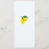 sizilianisches Brautparty-Menü Menükarte (Rückseite)