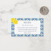 Sizilianisches Brautparty Rezept Karte (Vorderseite/Rückseite Beispiel)