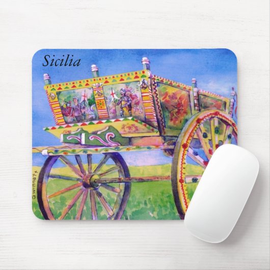 Sizilianisches Carretto Mousepad (Mit Mouse)