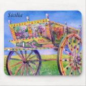 Sizilianisches Carretto Mousepad (Vorne)