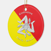 Sizilianisches Erbe personifiziert Keramik Ornament (Links)