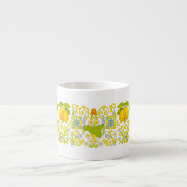 Sizilianisches Espresso-Tasse Muster Espressotasse