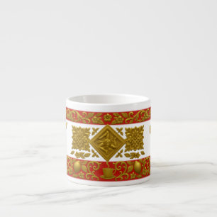 Sizilianisches Espresso-Tasse Muster Espressotasse