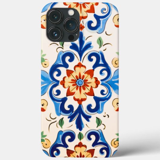 Sizilianisches Fliesenmuster Case-Mate iPhone Hülle (Rückseite)