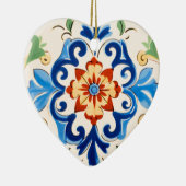 Sizilianisches Fliesenmuster Keramik Ornament (Rechts)