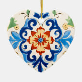 Sizilianisches Fliesenmuster Keramik Ornament (Vorne)