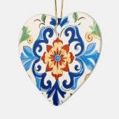 Sizilianisches Fliesenmuster Keramik Ornament (Links)