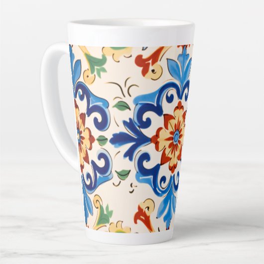 Sizilianisches Fliesenmuster Milchtasse (Linke Ecke)