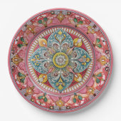 Sizilianisches Grün: Melaminpapier Pappteller (Vorderseite)