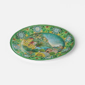 Sizilianisches Grün: Melaminpapier Pappteller (Schrägansicht)