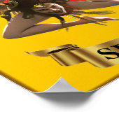 Sizilianisches Medusa Trinacria Poster (Ecke)