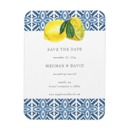 Sizilianisches Mittelmeer Blauer Lemon Save the Da Magnet