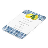 Sizilianisches Mittelmeer Blauer Lemon Save the Da Magnet (Linke Seite)