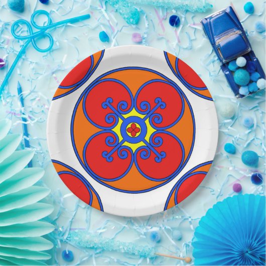 Sizilianisches Mittelmeer-Design Pappteller (Party)