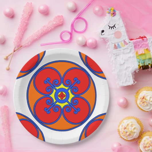 Sizilianisches Mittelmeer-Design Pappteller (Party)