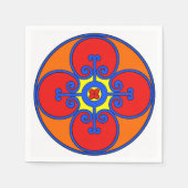 Sizilianisches Mittelmeer-Design Serviette (Vorderseite)