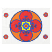 Sizilianisches Mittelmeer-Design Tischdecke (Vorderseite (Horizontal))