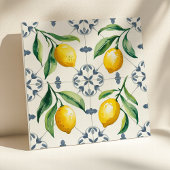 Sizilianisches Mittelmeer-Zitronenwasser Fliese