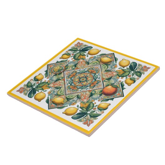 sizilianisches Muster Fliese (Seite)