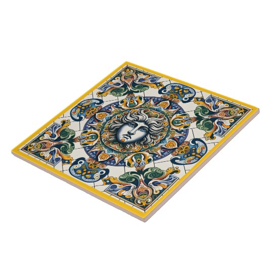 sizilianisches Muster Fliese (Seite)